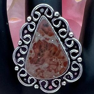 Pretty Gemstone Ring  sz. 10.25